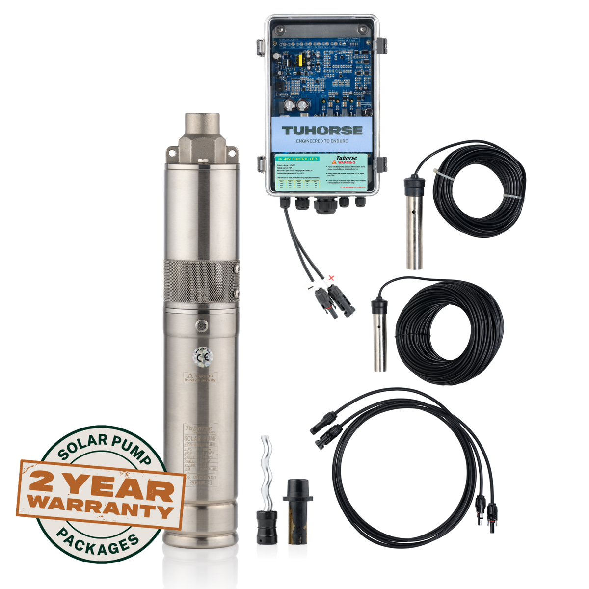 Tuhorse 3S500-40 solar bore pump complete kit