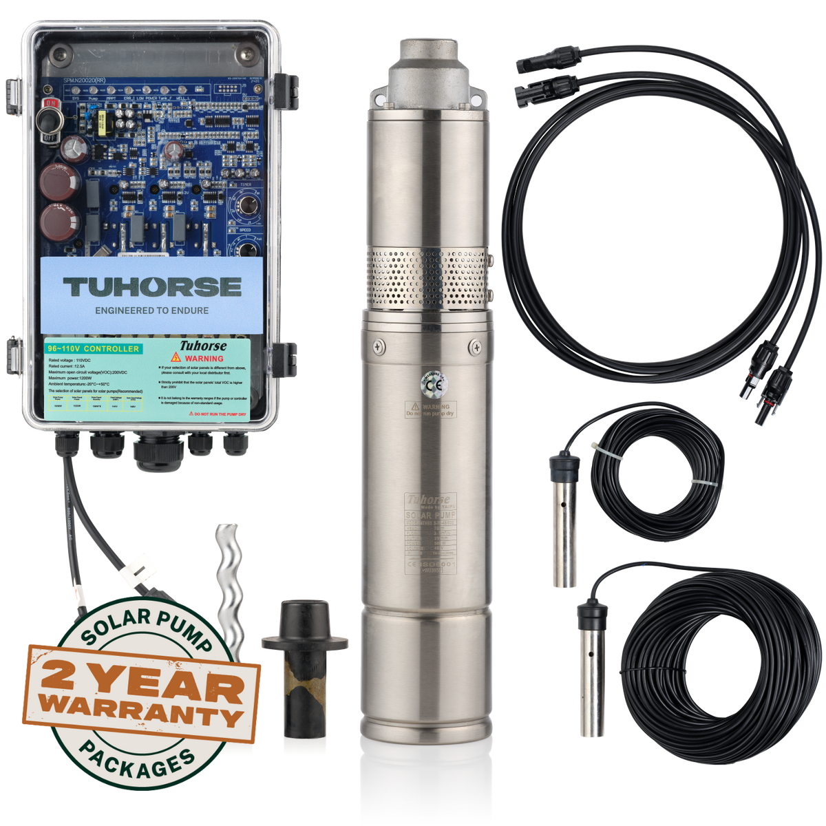Tuhorse 4S1000-40 submersible pump motor and rotor detail