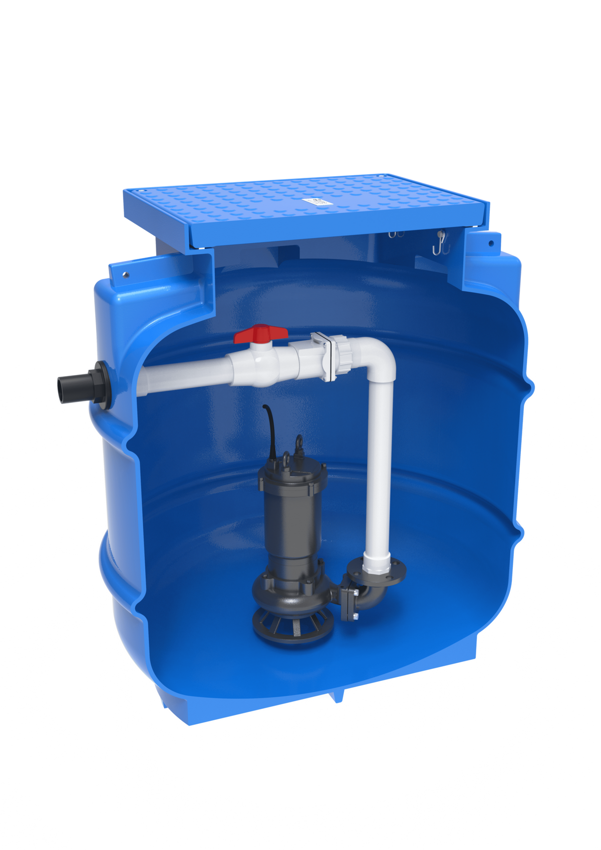 Kwikflo 900L Sewer Pump Station Package Pre-assembled