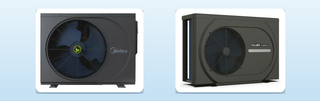 Midea M Series and Fairland Aqua X Essential pool heat pumps, two units that run well off rooftop solar during the day