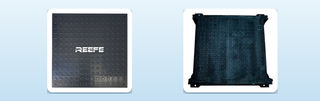 Class A poly access cover and Class D cast iron trafficable pit cover, the two ends of the AS 3996 load class range