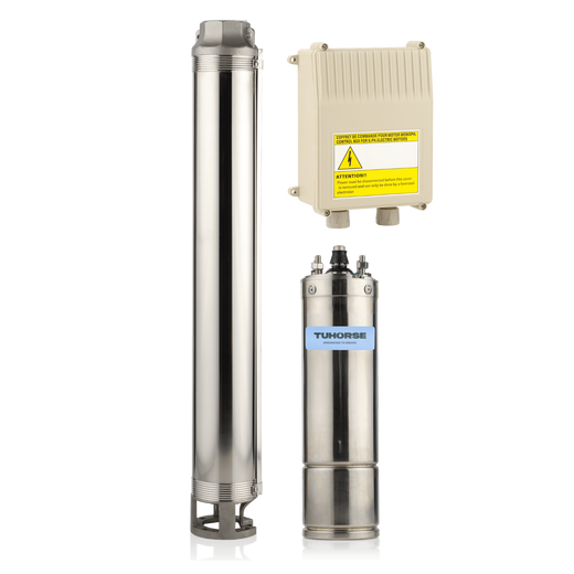 Tuhorse 4" 3HP/240V MA-10 Submersible Bore Pump Package, package contents
