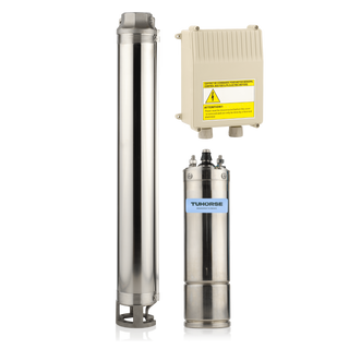 Tuhorse 4" 3HP/240V DG-07 Submersible Bore Pump Package, package contents
