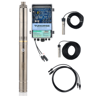 Tuhorse 2S370 2 Inch Solar Bore Pump 370W Pump & Controller, package contents