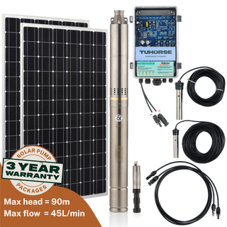 Tuhorse 2S370-40/800 solar bore pump complete kit
