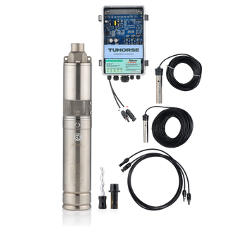 Tuhorse 3S210 3 Inch Solar Bore Pump 210W Pump & Controller, package contents