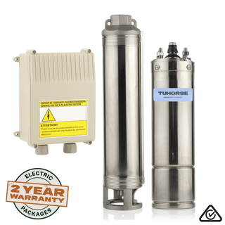 Tuhorse 4" 1HP/240V BF-06 Submersible Bore Pump Package