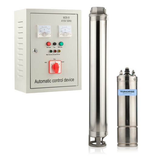 Tuhorse 4" 5.5HP/415V DG-14 Submersible Bore Pump Package, package contents