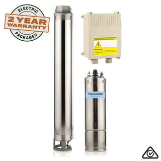 Tuhorse 4" 3HP/240V DG-07 Submersible Bore Pump Package