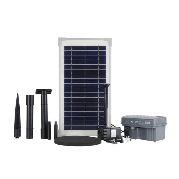 REEFE RSFB250 Solar Fountain Pump with Battery Backup