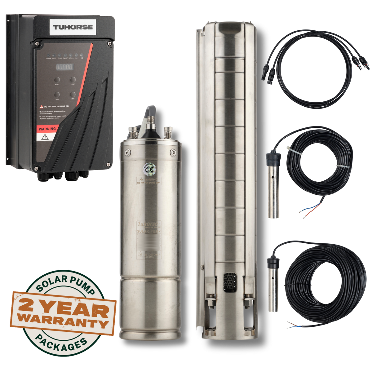 Tuhorse 4S3000C-3 solar bore pump complete kit