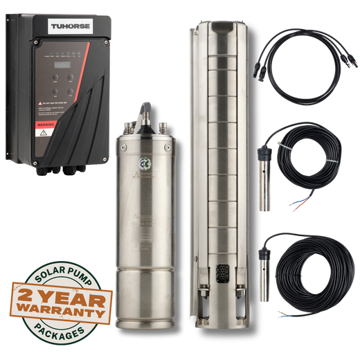 Tuhorse 4S3000C-3 solar bore pump complete kit