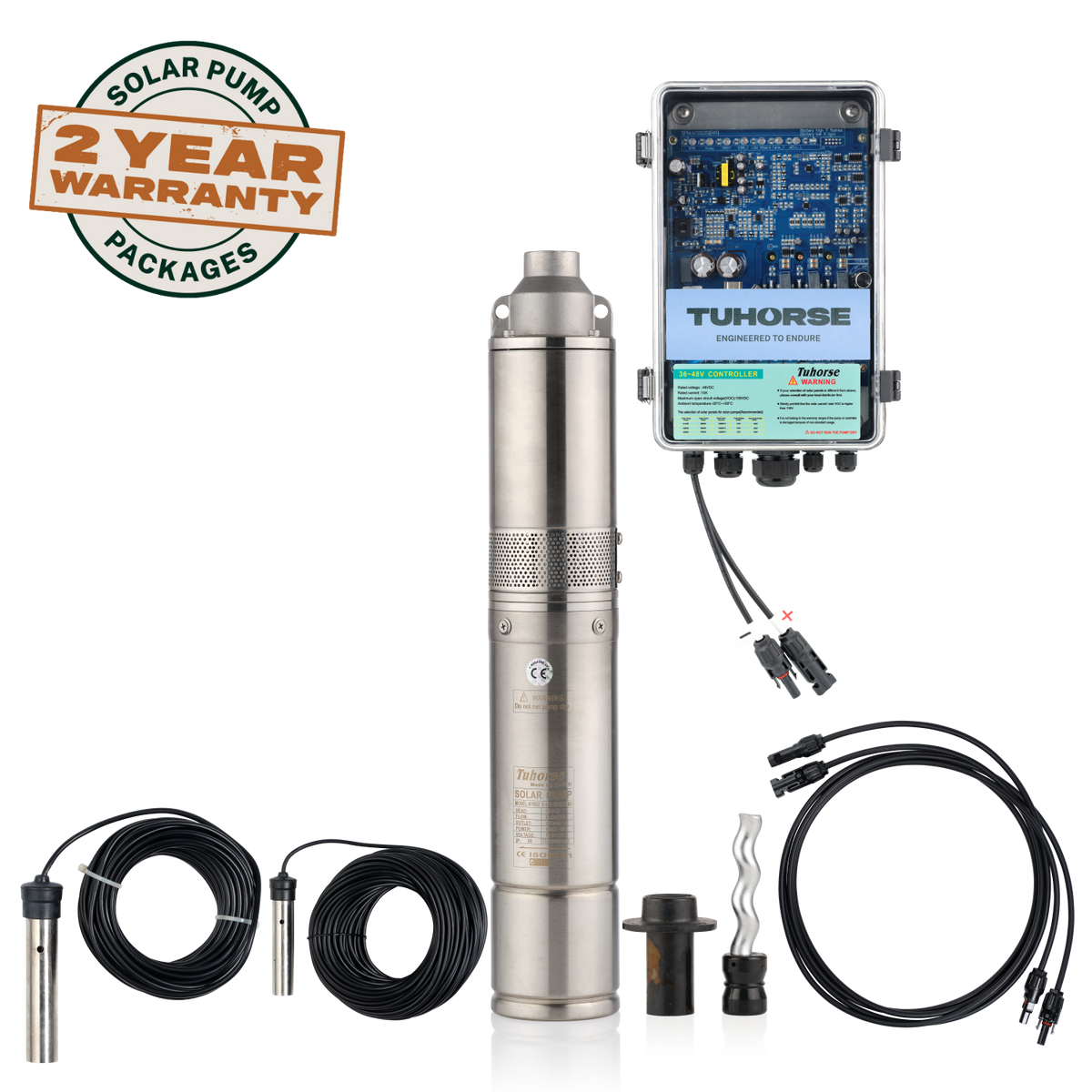 Tuhorse 4S500-40 submersible pump motor and rotor detail