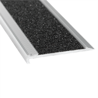 Appular Stair Nosing 75 x 10mm - AppularCarborundum CLEARANODISED BLACK