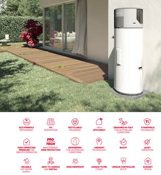 Ariston 205L Heat Pump - Engineered for Australia features 1