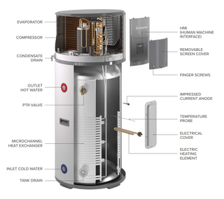 Ariston 205L Heat Pump - Engineered for Australia schematic