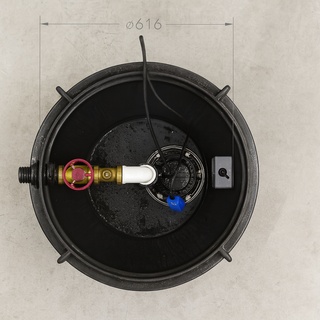 BlueSelect 250L Sewer Pump Station Package top view