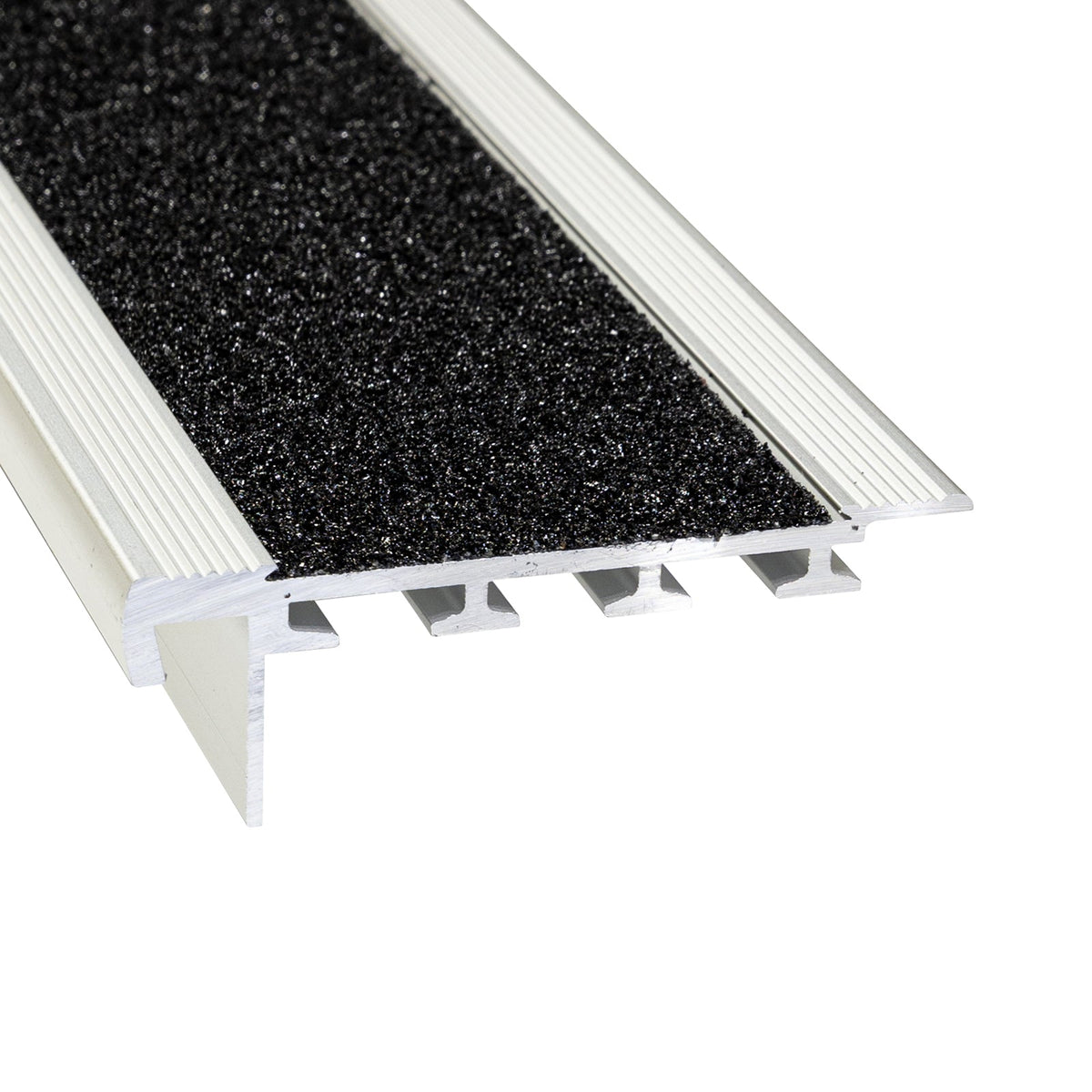 Carpex Carpet Stair Nosing 75 x 35mm - CarpexCarborundum ClearAnodised Black