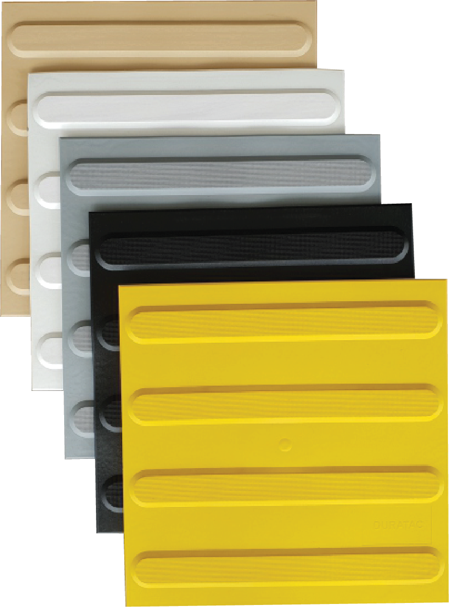 Duratac Directional Tactile Indicator Tile 300 x 300mm Peel and Stick