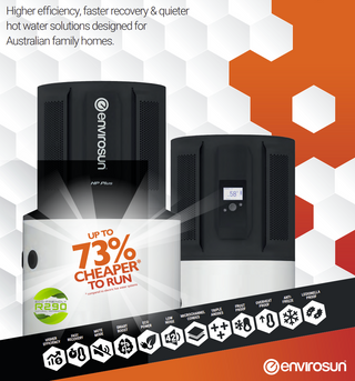 Envirosun 330L HP Plus M9 Heat Pump Hot Water System energy savings