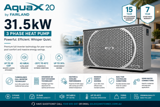 Fairland Aqua 32kW Pool Heat Pump AX20-105C features