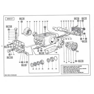 Interpump WS201 Genuine High Pressure Pump exploded view