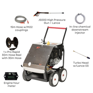 Jetwave Raptor™ G2 275-15 4000PSI Cold High Pressure Cleaner Petrol