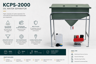 KCPS-2000 Oil Water Separator 2000L Poly Tank System features