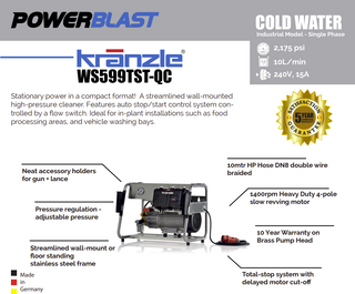 Kranzle WS599TS Industrial High Pressure Cleaner