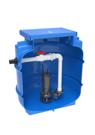 Kwikflo 900L Sewer Pump Station Package Pre-assembled