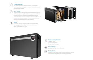 Madimack Elite V4 410 - 41kW Pool Heat Pump features