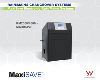 MaxiSAVE RM2000 Rain To Main Pump System HSJ370 Automatic Pressure Pump 3,300L/h