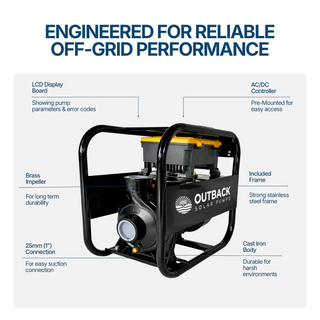 Outback Pathfinder QB60 800W Surface Solar Water Pump