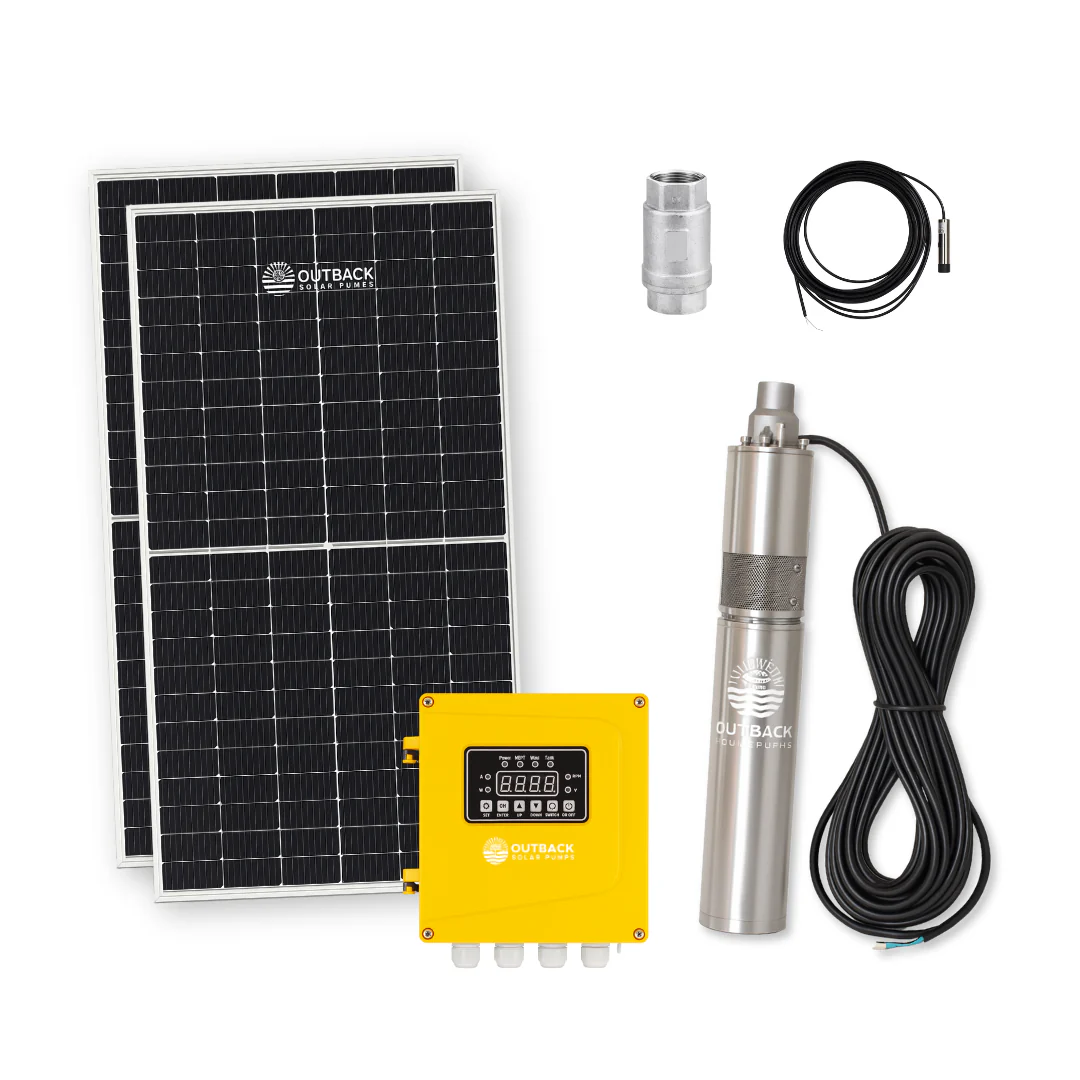 Outback Pioneer 600W AC/DC Full Solar Bore Pump Kit
