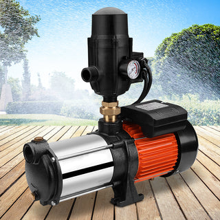 Giantz Garden Water Pump High Pressure 1800W Multi Stage Tank Rain Irrigation Black