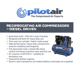 Pilot K25/21 Pilot Air compressor 3-Phase Industrial features