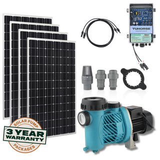Tuhorse Solar Pool Pump 600W solar pool pump complete kit