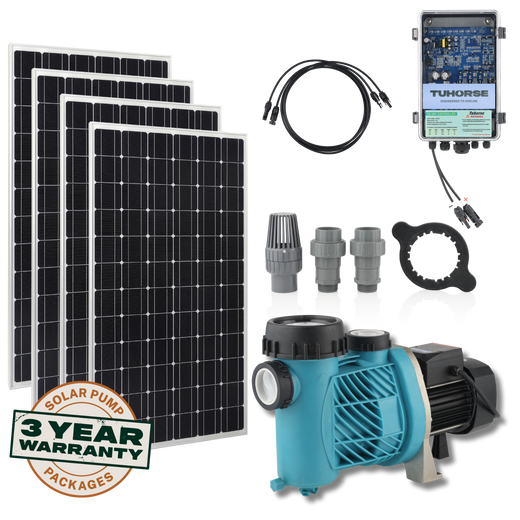 Tuhorse Solar Pool Pump 600W solar pool pump complete kit