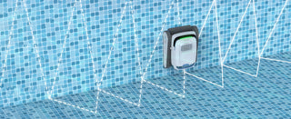 Robo-Tek Robo-Charge Cordless Robotic Pool Cleaner cleaning walls