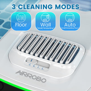 Robo-Tek Robo-Charge Cordless Robotic Pool Cleaner different cleaning modes