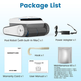 Robo-Tek Robo-Charge Cordless Robotic Pool Cleaner package