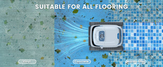 Robo-Tek Robo-Charge Cordless Robotic Pool Cleaner suitable for all flooring