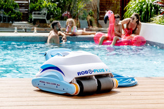 Robo-Tek Robo Plus V2 Robotic Pool Cleaner with Remote & Caddy