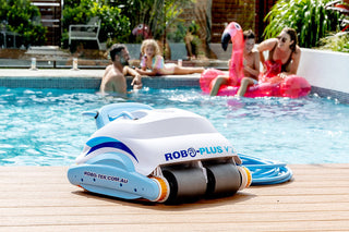 Robo-Tek Robo Plus V2 Robotic Pool Cleaner with Remote & Caddy
