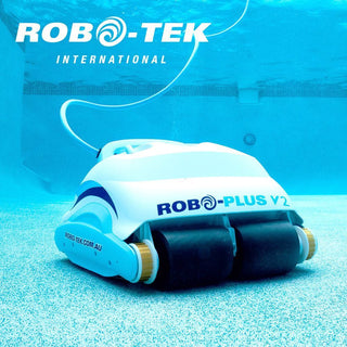 Robo-Tek Robo Plus V2 Robotic Pool Cleaner with Remote & Caddy