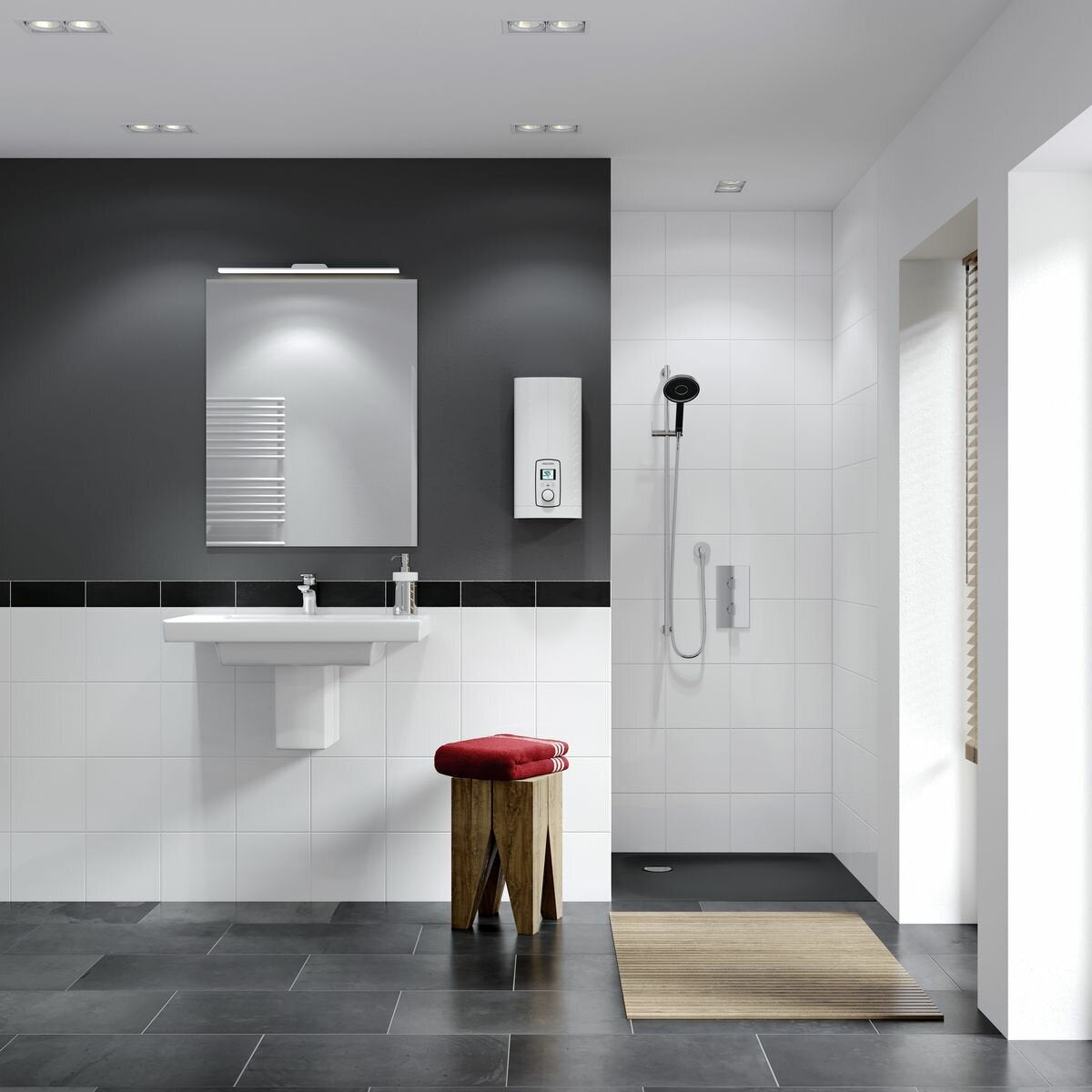 Stiebel Eltron DEL 27 Plus AU 28kW 3 Phase Electric Instantaneous Water on wall