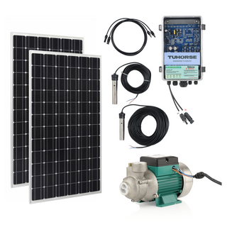 Tuhorse Solar Surface Jet Pump 210W + 400W Panels, package contents