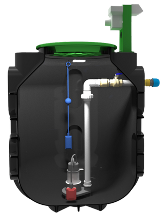 700L Polymaster Pre-assembled Stormwater Pump Station Package