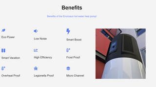 Envirosun 330L HP Plus M9 Heat Pump Hot Water System