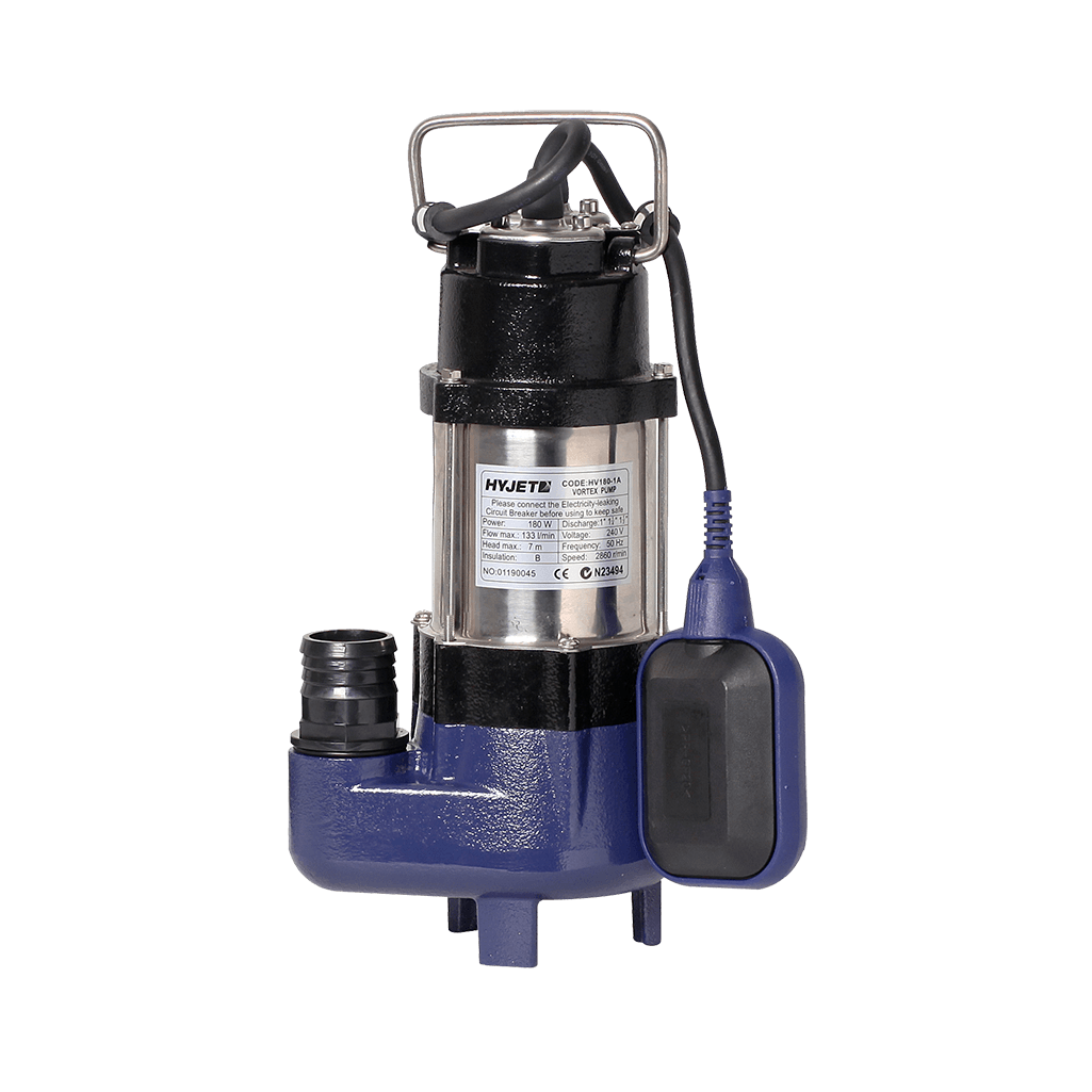 Hyjet HV180-1A Vortex Submersible Pump 180W 133L/min Cast Iron, Maxijet product photo